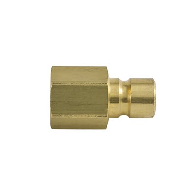 1/16NPT x 1/4 thru-hole Female Brass Plug