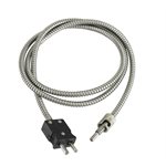 Metric Adjustable 48" Hose "J" 12.5mm Cap w/Plug