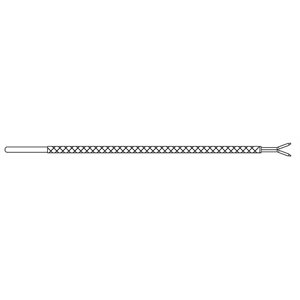 Bendable Probe "J" Type T/C A=6" Braid=120" 3/16" Diameter