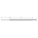 Bendable Probe "J" Type T/C A=6" Hose=72" 1/8" Diameter