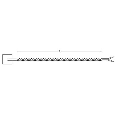 Spade Type TC 72" Braid "J" 3/4" x 3/4"