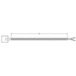 Spade Type TC 72" Braid "J" 3/4" x 3/4"